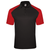 black / red
