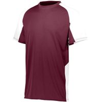 maroon / white