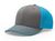 charcoal / neon blue