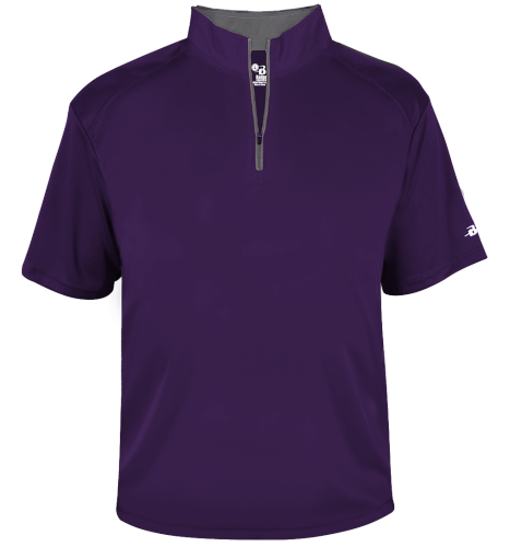 Badger B-Core 1/4 Zip SS Pullover Shirt - 4199 2199