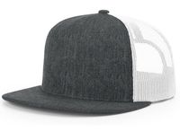 heather charcoal / white