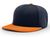 navy / orange