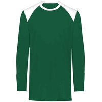 dark green / white