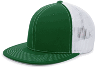 dark green / white