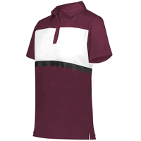 maroon / white