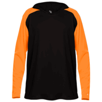 black / safety orange