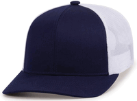 navy / white