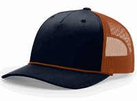navy / dark orange