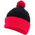 black / red