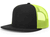 black / neon yellow