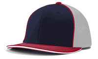 navy - white / scarlet