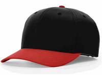 black / red