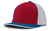 scarlet red - white / royal