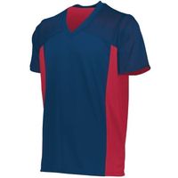 navy / red