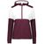 maroon / white