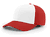 white panel / red