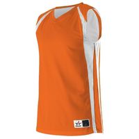 burnt orange / white