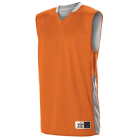 burnt orange / white