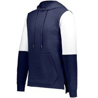 navy heather / white