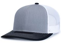 heather grey - white / black