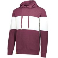 maroon heather / white