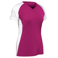 fuchsia / white