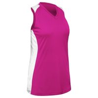 fuchsia / white