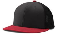 black / scarlet red
