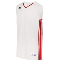 white / red