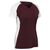 maroon / white