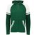 dark green / white