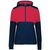 navy / scarlet