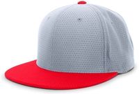 silver / red