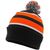 black / orange / white