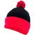 black / red