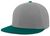 silver / dark green