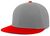 silver / red