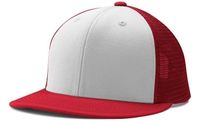 white panel / scarlet red