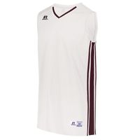 white / maroon