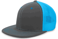 graphite / neon blue