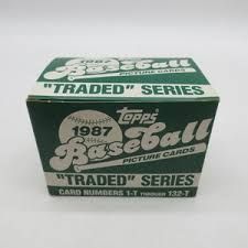 1987 Topps Traded Baseball Card Set