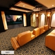 Chapel Home Theater Carpet Navy in Room