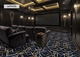 Concert Hall Home Theater Carpet Sapphire in Room