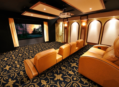 Greek Home Theater Carpet