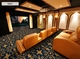 Greek Home Theater Carpet Navy in Room