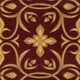 Greek Home Theater Carpet Ruby