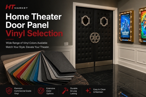 HT Design Home Theater Door Panel Vinyl Samples