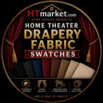 HT Design Lux Home Theater Drapery Fabric Swatch