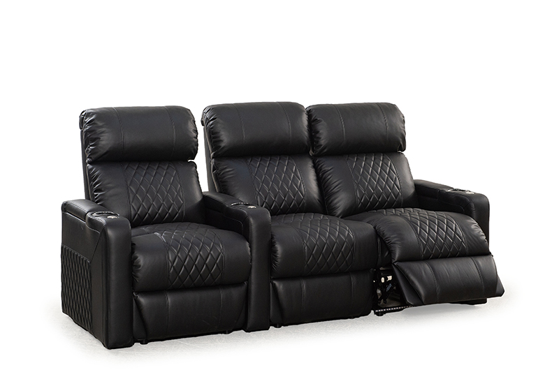 HT Design Sheridan Home Theater Seating with Power Recline, Power ...