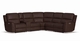 HT Media Grayson 6pc Zero Gravity Power Reclining Sectional Configuration Left Side Console